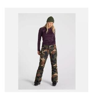 Armada green camo snow pants